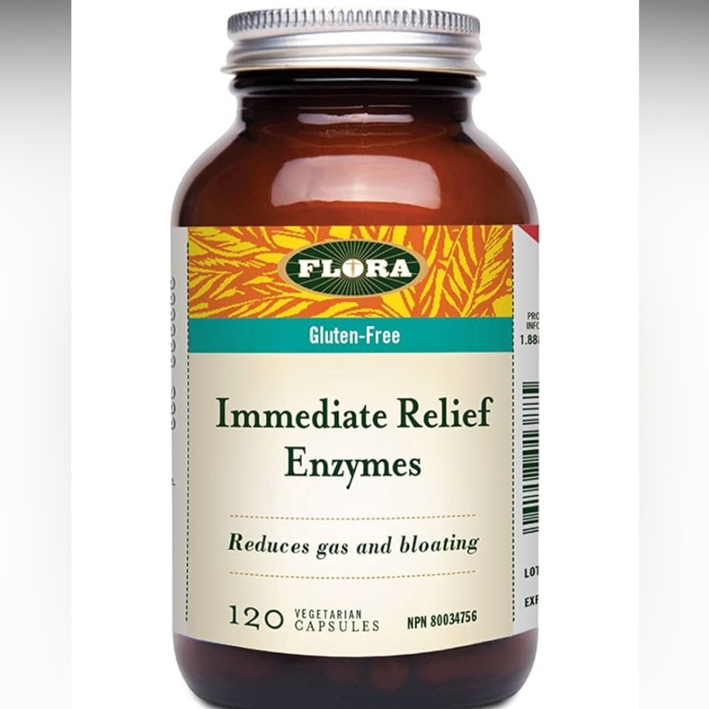 Flora Health Immediate Relief Enzymes with Lactase, Enhances Digestion